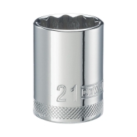 Standard Socket 1/2" Drive 12 Point 21mm