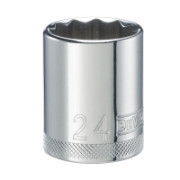 Standard Socket 1/2" Drive 12 Point 24mm