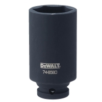 Impact Socket 6 Point 1/2" Drive 1-1/4"