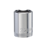 Standard Socket 6 Point 1/2" Drive 22mm