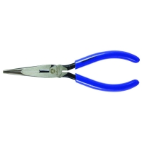 Long Nose Pliers w/ Side Cutter & Dipped Handles 7"