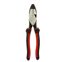 Hi-Leverage Side Cutting Pliers W/Crimp-Tape Puller 9"