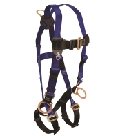 Contractor Full Body Harness with Mating Buckle Leg Straps (3 D-Rings)