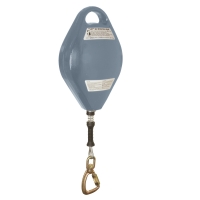 DuraTech Galvanized Cable Self-Retracting Lifeline with Load-Indicating Swivel Carabiner (60 Feet)