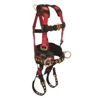 Foreman Full Body Harness with 3 D-Rings and Tongue Buckle Leg Straps (Large/Extra Large)
