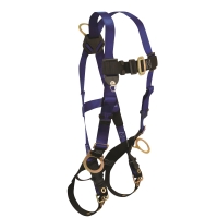 Contractor Harness with 3 D-Rings with Tongue Buckle Leg Straps (XX Large)