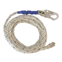Vertical Lifeline 5/8" Premium Polyester Rope with Snap Hook End (50 Feet)