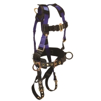 Foreman Full Body Harness with 3 D-Ring and Tongue Buckle Leg Straps (Large/Extra Large)
