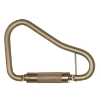 Steel Carabiner Large Twist Lock 2-1/4" Opening with Captive Pin Option