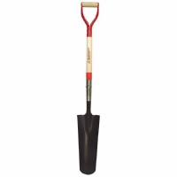 Drain Spade with Wood Handle and D-Grip