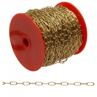 Hobby/Craft Sash Chain Brass Plated #3 (164 Foot Reel)