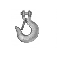 Clevis Slip Hook with Latch Grade 43 Zinc Plated 3/8"
