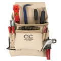 Carpenter's Nail and Tool Bag Heavy-Duty Leather with 8-Pockets