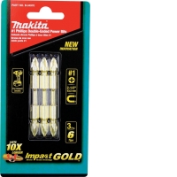 Impact Gold #1 Philips Double-Ended Power Bit - 2-1/2" (3 Pack)