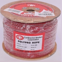 3-Strand Polypropylene Rope 3/8" x 600' Red