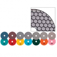 Dry Diamond Polishing Pad Set with Case 4"