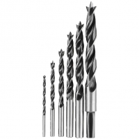 High Speed Steel Brad-Point Drill Bit Set (6-Piece)