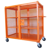 Heavy Duty Wire Mesh Cage with 4 Shelves (1500lb Capacity)