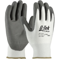 G-Tek PolyKor Blended Glove with Polyurethane Coated Smooth Grip on Palm and Fingers (Large)