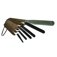 Wood Handled Offset Spatula Kit (6 pc)