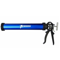 Blue Round Rod Caulking Gun with Aluminum Barrel