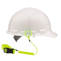 Coil Hard Hat Lanyard with Buckle