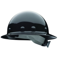 Full Brim Hard Hat with Ratchet Suspension (Black)