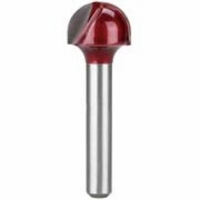 Carbide Tipped Router Bit, Core Box 3/8",1/4" Shank