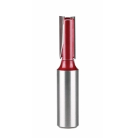 Straight Double Flute Plunge Cutting Router Bit (3/8")