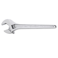 Chrome Finish Tapered Handle Adjustable Wrench (15")