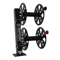 Weld Lead Reel Rack with Fixed Base Double Reel (10")