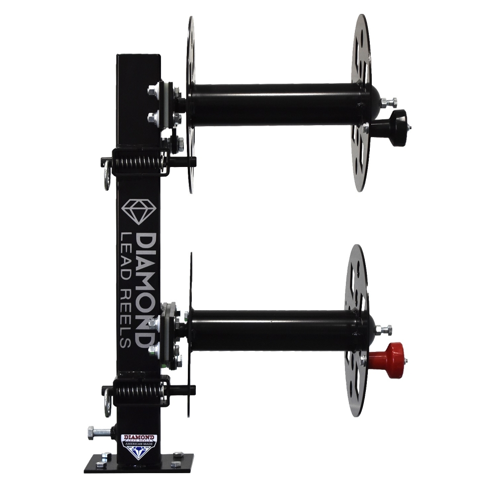 Diamond Lead Reels SBD10BLK Weld Lead Reel Rack with Swivel Base