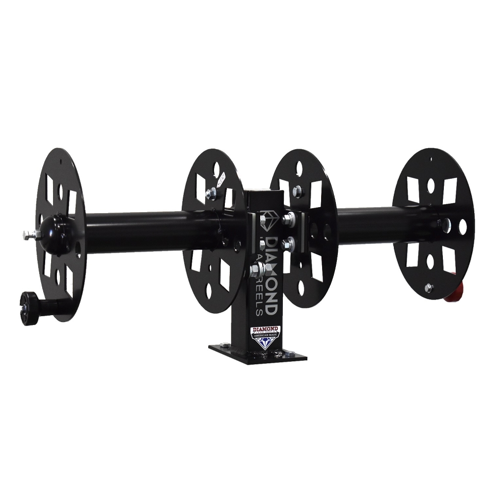 Diamond Lead Reels FBSS10BLK Weld Lead Reel Rack with Fixed Base