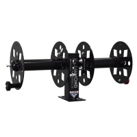 Weld Lead Reel Rack with Fixed Base Side x Side Reels (10")