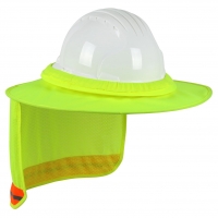 EZ-Cool Full Brim Hard Hat Visor and Neck Shade (Hi-Vis Yellow)