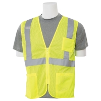 Lime Mesh Zipper Safety Vest (Class 2, XXX-Large)
