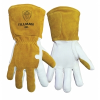 Grain Goatskin, Split Cowhide MIG Welding Gloves (Large)