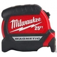Compact Wide Blade Magnetic Tape Measure (25 ft)
