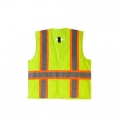 ANSI Type R Class 2 Two-Tone Mesh Vest with "D" Ring Access Medium (Hi-Vis Lime Yellow)