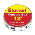 Measure Stix Steel Tape Measure with Adhesive Back - Left to Right (12 ft)