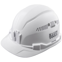 Hard Hat, Vented, Cap Style, White