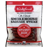 Smoked Sausage Sticks - Hot & Spicy Flavor - 6 oz