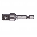 1/4" Hex Adapter, 2" Length, 3/8" Male Sqaure Size