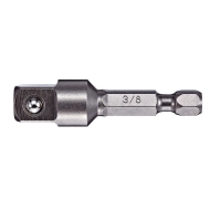 1/4" Hex Adapter, 2" Length, 3/8" Male Square Size