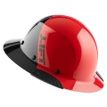 DAX Full Brim Hard Hat - Red and Black