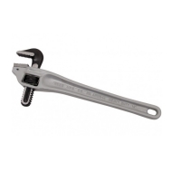 Aluminum Pipe Wrenches - Heavy Duty, 90° Offset (14")