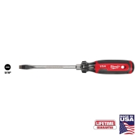 Cushion Grip Slotted Screwdriver 5/16", 6" Shank, USA Made