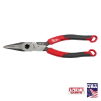 8" Long Nose Pliers with Comfort Grip (USA)