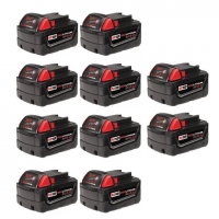 M18 REDLITHIUM XC5.0 Extended Capacity Battery (10 Pack)
