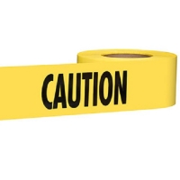 Premium Yellow "Caution" Barricade Tape 2 mil (3" x 1000')